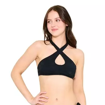 Купальник с перекрещенной лямкой и лямкой для юниоров Ninety-Nine° Ninety-Nine Degrees, черный