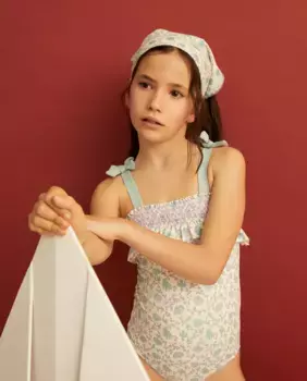 Купальник с принтом для девочки Coconut El Corte Ingls, белый