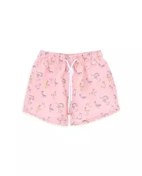 Купальник с принтом для мальчика и эластичной резинкой на талии. KNOT, розовый