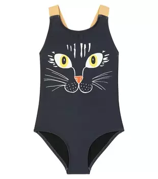 Купальник с принтом Mini Rodini, черный