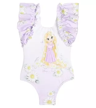 Купальник с рюшами и принтом для малышей Monnalisa, мультиколор