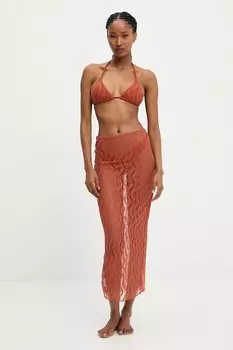 Купальник с юбкой Answear.Lab, оранжевый