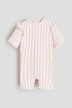 Купальник с UPF 50 H&M, розовый