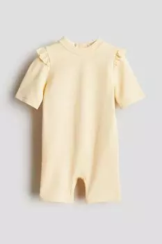 Купальник с UPF 50 H&M, желтый