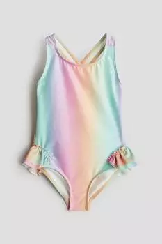 Купальник с воланами H&M, мультиколор