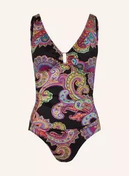 Купальник с вышивкой пейсли Lauren Ralph Lauren, мультиколор