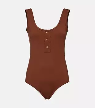 Купальник с застежкой Bottega Veneta, Pecan