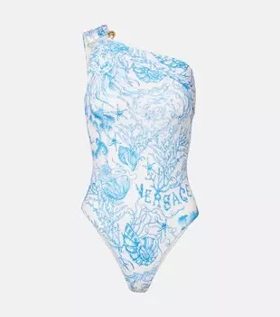 Купальник Safety Pin Underwater Barocco Versace, Eggshell+Bright DV Blue