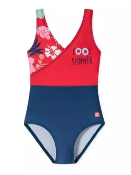 Купальник Schiesser Aqua Cat Zoe, морской синий/красный