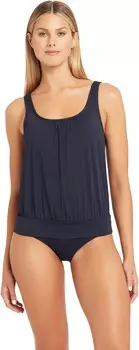 Купальник SEA LEVEL SWIM Essentials Blouson Multifit Singlet, цвет Night Sky