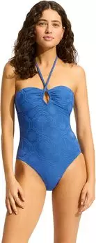 Купальник Seafolly Oasis Diamond Wire One-Piece, цвет Ultramarin