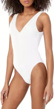 Купальник Seafolly Sea Dive Deep V Neck One Piece, белый