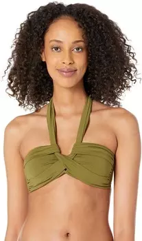 Купальник Seafolly Seafolly Collective Halter Bandeau, цвет Avocado