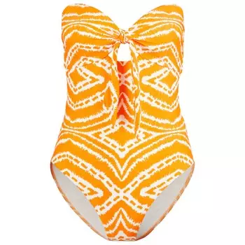 Купальник Seafolly Women's Zanzibar Twist Tie Front One Piece, цвет Mandarin