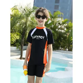 Купальник Shark Bart для мальчиков, 2024 г., средние и большие детские плавки, купальник для мальчиков, черный цвет для подростков, 140-170 SBART