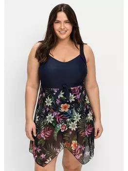 Купальник sheego by Joe Browns Badekleid, цвет marine gemustert