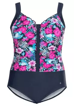 Купальник Sheego, темно-синий/светло-голубой
