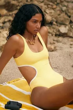 Купальник слитный Dippin' Daisy's Baja, светло-желтый