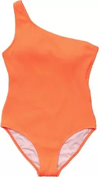 Купальник Snapper Rock Tangerine One Shoulder Swimsuit, оранжевый