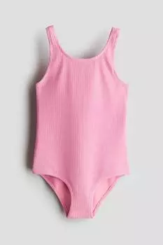 Купальник со структурой H&M, розовый