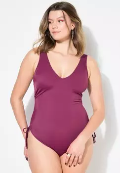 Купальник SOFTCUPS SEITLICHE RAFFUNGEN Studio Untold, винно-красный