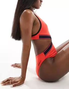 КУПАЛЬНИК Speedo Flu3nte с вырезами в цвете АРБУЗ