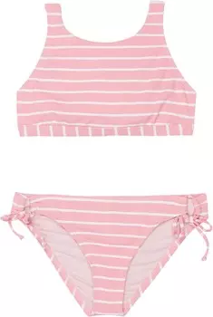 Купальник Splendid Littles Amos Stripe High Neck Set, цвет Punch