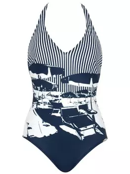 Купальник SUNFLAIR Badeanzug, цвет blau/wei