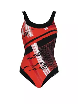 Купальник sunmarin, цвет schwarz/rot