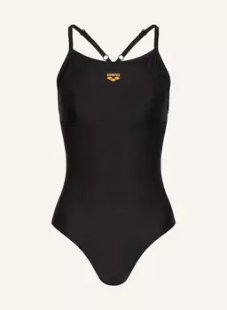 Купальник светлый с заниженной спиной и защитой от ультрафиолета 50+ Arena, черный