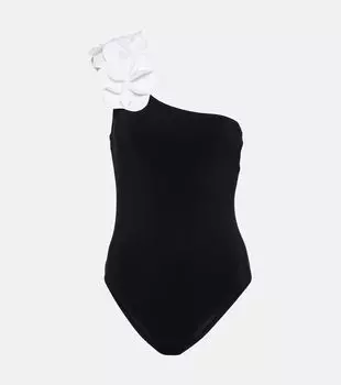 Купальник Tess с цветочными аппликациями Karla Colletto, Black White