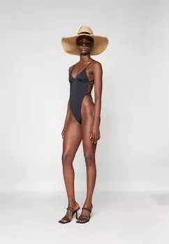 Купальник Thong Slip Mio Norma Kamali, черный