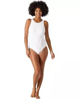 Купальник Tommy Bahama Cable Beach High Neck One-Piece, белый