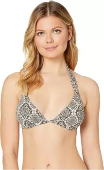 Купальник Tommy Bahama Desert Python Reversible Halter Bra, цвет Caffe