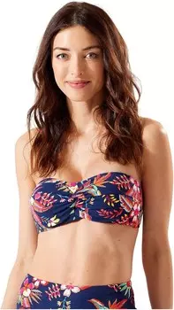Купальник Tommy Bahama Island Cays Tropical Bandeau, цвет Mare Navy