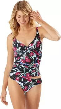 Купальник Tommy Bahama Midnight Orchid OTS UW Tankini, черный