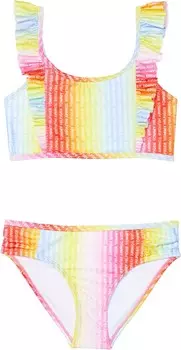 Купальник Tommy Hilfiger Kids Ombre Print Bikini Two-Piece, белый