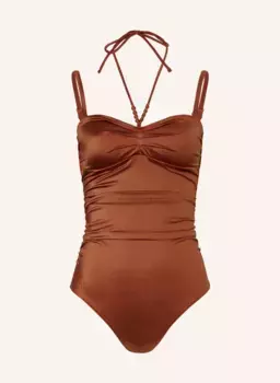 Купальник treasure cedar с воротником-халатом Cyell, оранжевый