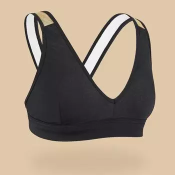 Купальник Triangle Lily для девочек Decathlon Surfing Top 900 Blur Olaian, черный