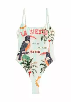 Купальник TROPICAL PLACEMENT TUMMY CONTROL HIGH Next, синий