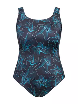 Купальник Ulla Popken Badeanzug, цвет dunkles trkis