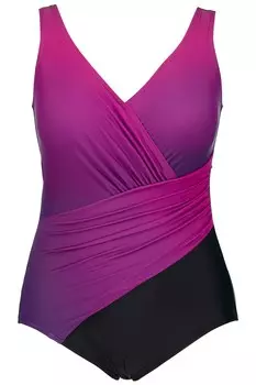 Купальник Ulla Popken, цвет Purple/Black
