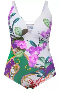 Купальник Ulla Popken, разноцветный