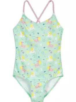 Купальник UV-Schutz Badeanzug Einhorn Playshoes, зеленый