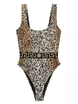 Купальник Versace Greca Border, нейтральный