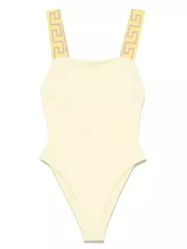 Купальник Versace Greca-border, желтый