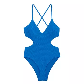 Купальник Victoria's Secret Swim Cut-Out Cheeky One-Piece Fishnet, синий
