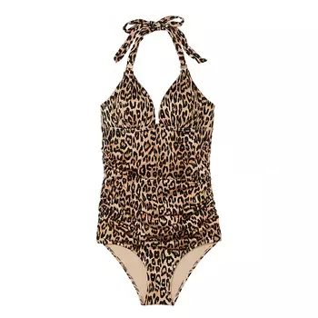 Купальник Victoria's Secret Swim The Harlow Push-Up One-Piece, леопардовый