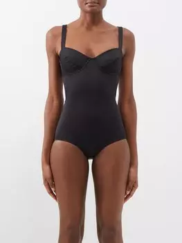 Купальник vogue mio с вырезом в форме сердца Norma Kamali, черный