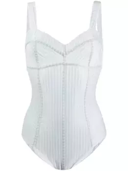 Купальник в полоску с завязками сзади Osree, синий